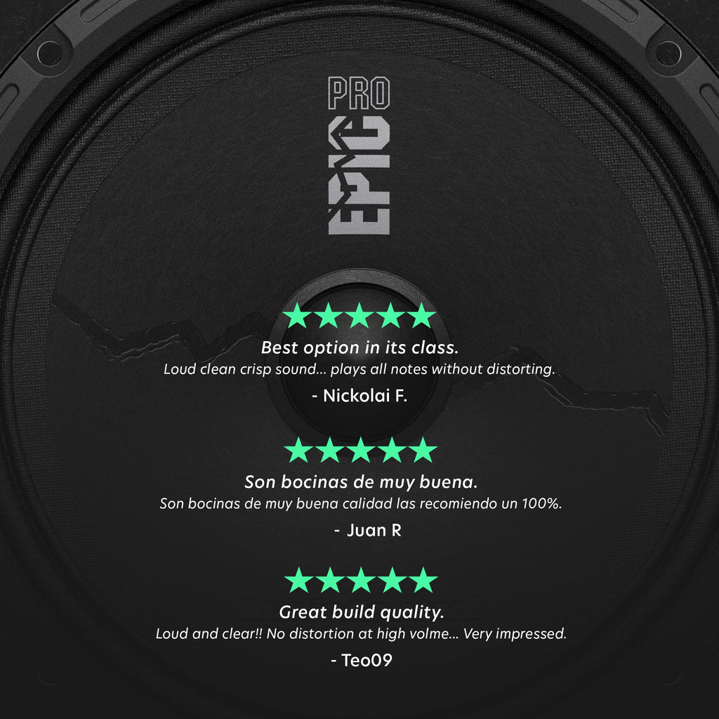AudioControl EPICPRO6CX 6.5" 300W Coaxial Car Audio Speakers Set (Pair)