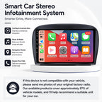 Android 14 Car Radio Stereo for Mercedes-Benz SL R230 SL350 SL500 SL55 SL600 SL65 2001-2007, 10 Inch Touch Screen Dash Kit 4-Core 1+32G with Wireless CarPlay Android Auto GPS Navigation Bluetooth SWC