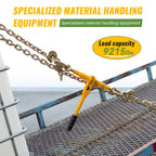 3/8in-1/2in Chain and Binder Kit, 9215 Lbs G80 Ratchet Load Binders Working Strength, Ratchet Load Binders and Chains Set of 2, 10ft Chains Truck, Tie Down, Hauling, Towing