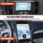 14.4" Car Radio for Infiniti G37 2007-2013, 8GB+256GB, Black