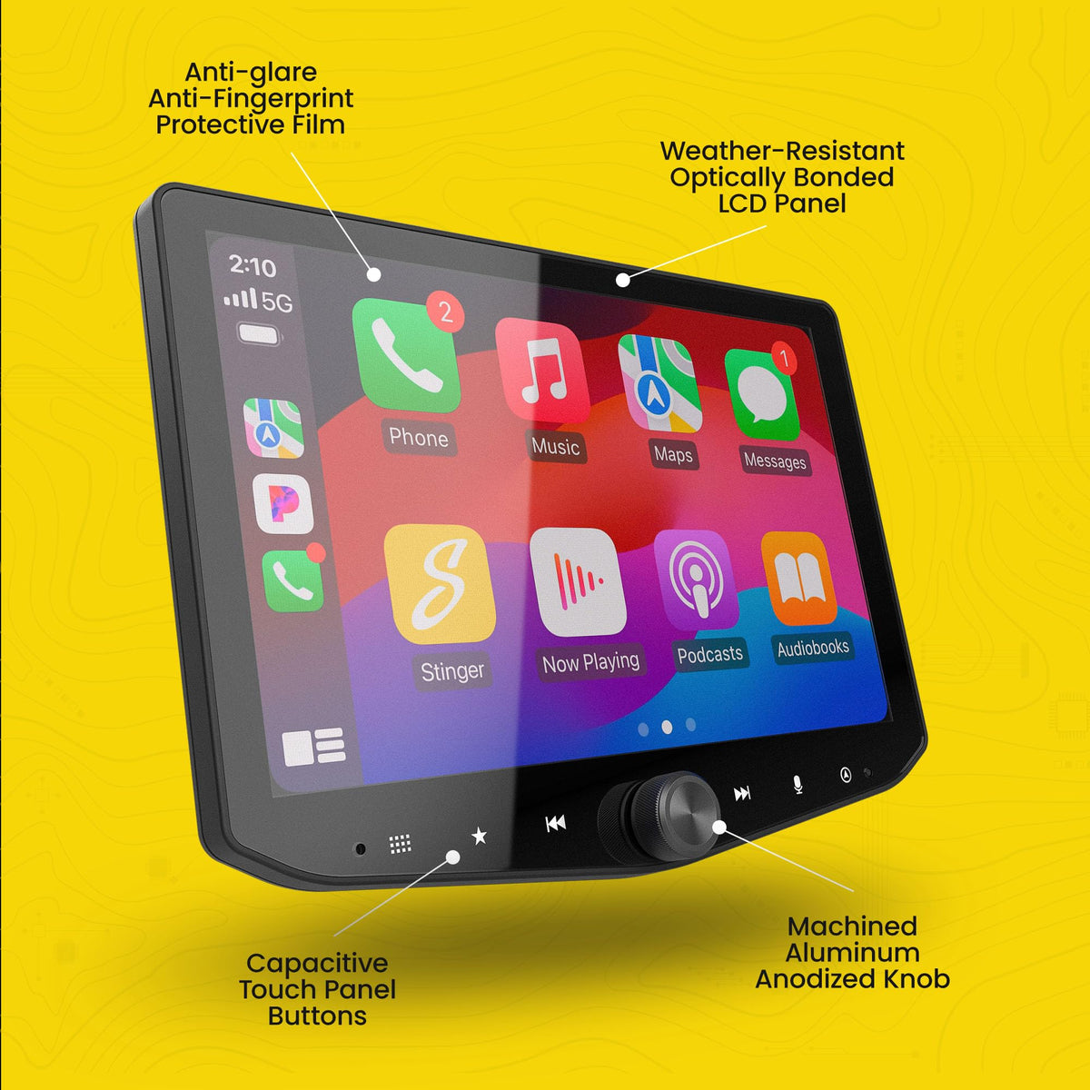 Stinger HORIZON10 10.1" Ford F-150 (2009-14) Stereo, Wireless Apple CarPlay