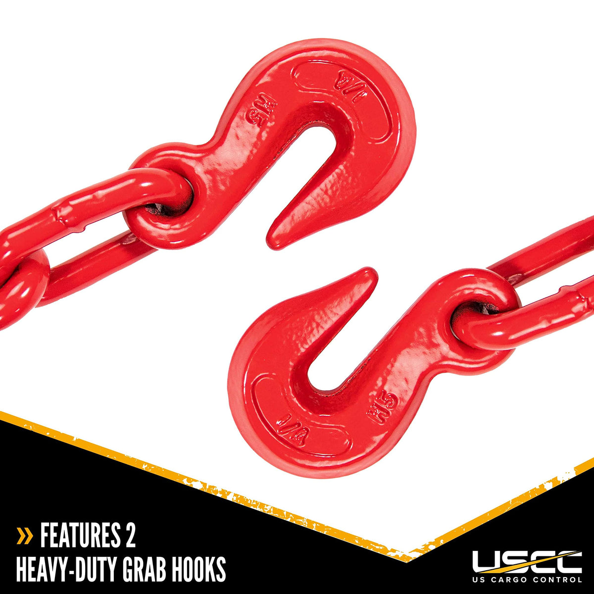 US Cargo Control Load Binders for 1/4 Inch Grade 70 Chain - 3,150 LBS Working Load Limit, (10-Pack) Lever-Style Chain Binders, Ratcheting Design for Easy Tightening