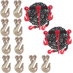 G80 5/16"(2PC*Chain and Binder Kit+10PC Hooks)