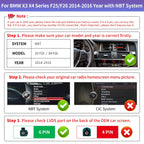 RicoRich 10.25 Inch Car Touchscreen Wireless CarPlay Android Auto for BMW X3 X4 Series F25/F26 2014-2016 Year with NBT System, Car Stereo Multimedia Radio Receiver