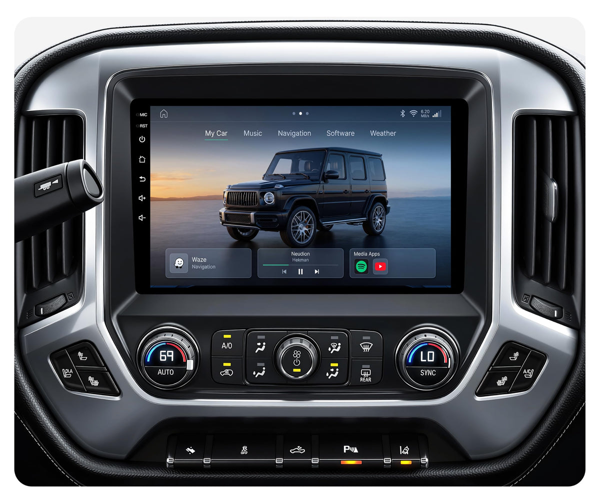 Car Stereo for Chevy Silverado GMC Sierra 2014-2018, CarPlay Android Auto