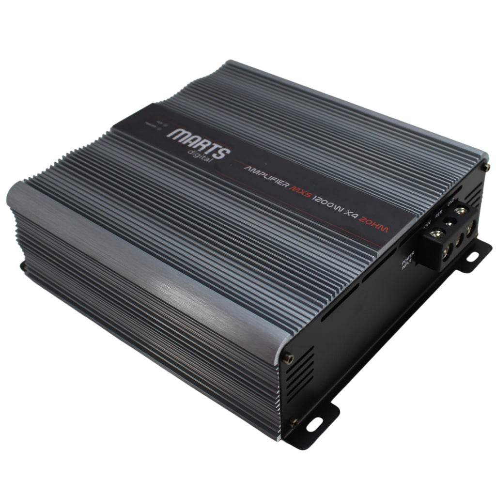 MXS Series 4 Channel 1.2K Class D 2 Ohm Amplifier MXS-1200X4-2-V2