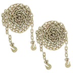 4 Pack 3/8" x 20' G70 Welded Steel Tow Chain Binder Tie Down Binder Chain