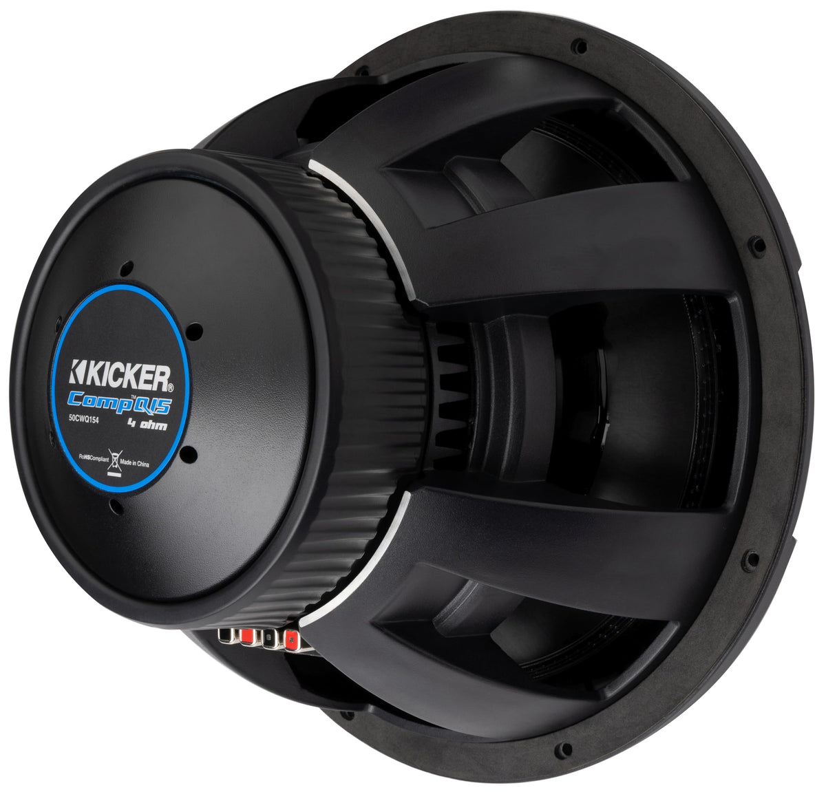 Kicker 51CWQ154 CompQ Q-Class 15 Inch Car Subwoofer Dual 4 Ohm (Renewed)