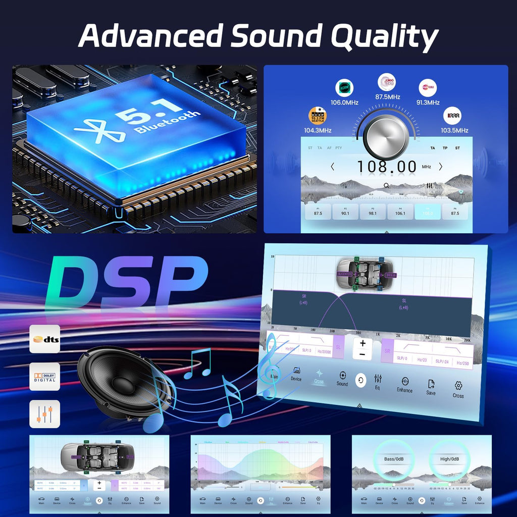 [8 Core Qualcomm 4+64G] for Audi A4 S4 RS4 2002-2008 Android Radio