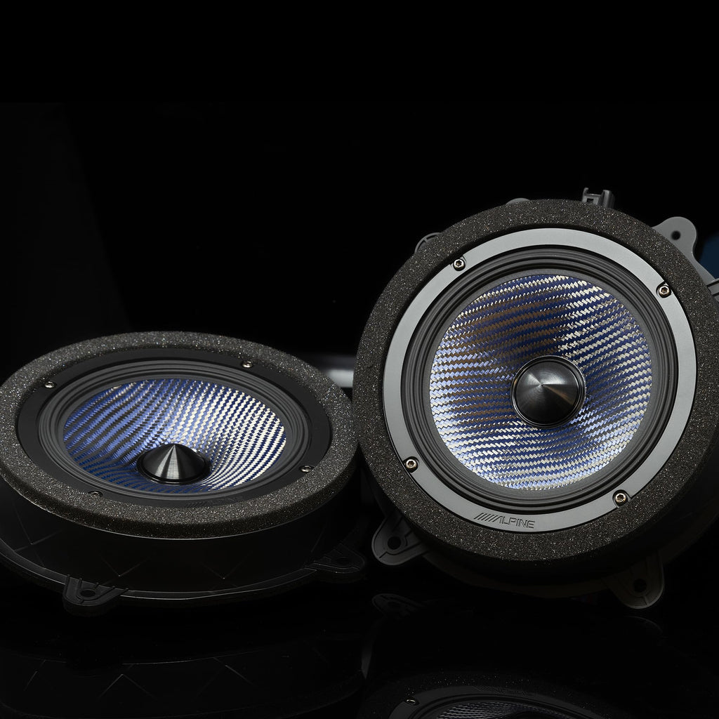 Alpine EV-65CF-T - 6.5" Component Front Door Speaker Set Compatible with 17-24 Model 3 & 20-24 Model Y
