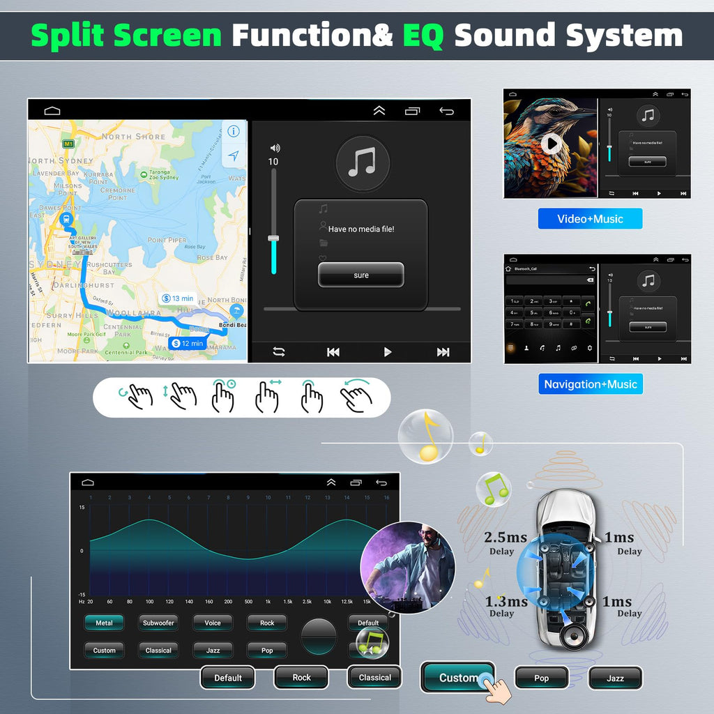 4+64G Android 14 Car Stereo for Chevy Express 1500/2500/3500 2008-2011