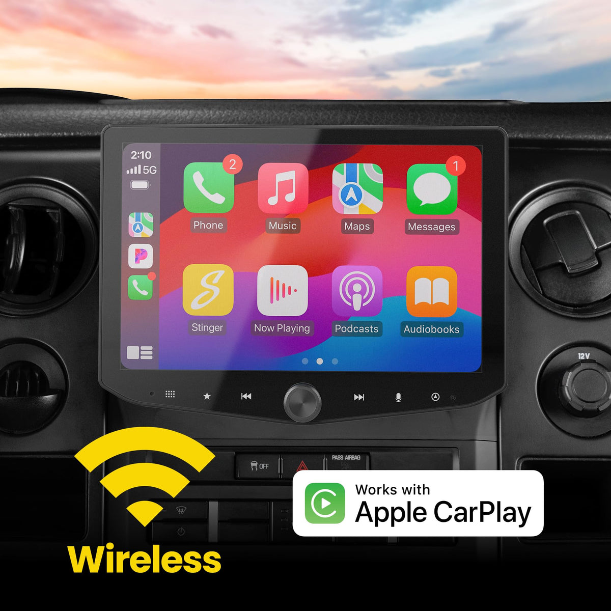 Stinger HORIZON10 10.1" Ford F-150 (2009-14) Stereo, Wireless Apple CarPlay