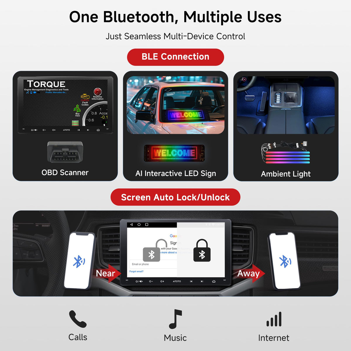 ATOTO A5L 9Inch Double-DIN Android Car Stereo Wireless CarPlay Android Auto