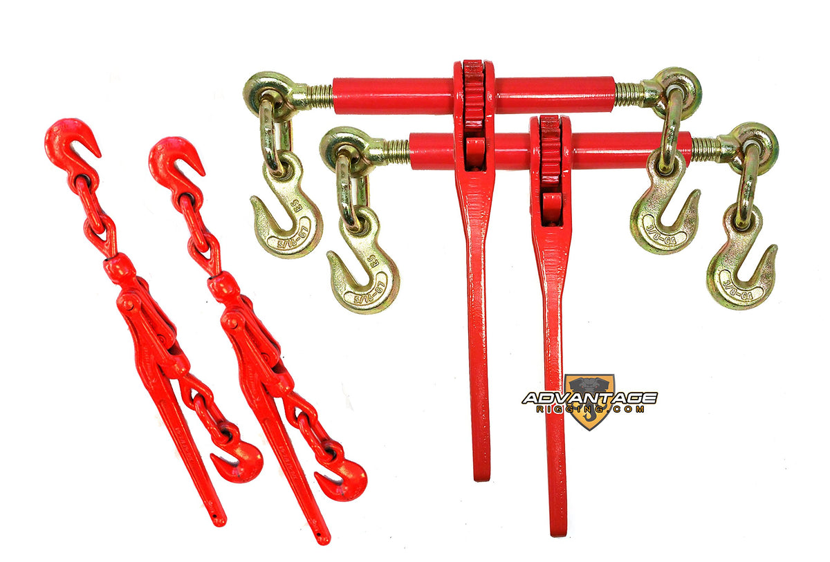 5/16" Transport Package - (2) Ratchet Binders - (2) Lever Binders Towing Wrecker