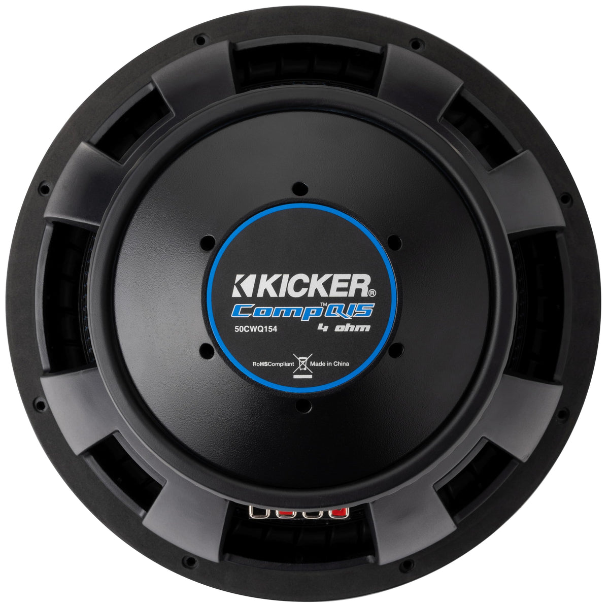 Kicker 51CWQ154 CompQ Q-Class 15 Inch Car Subwoofer Dual 4 Ohm (Renewed)