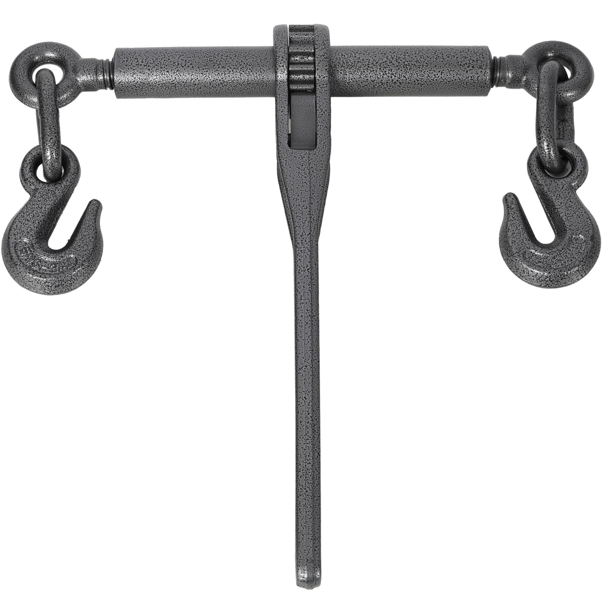 Tidyard Heavy Duty Ratchet Binders, 3/8-1/2IN Chain, Steel, Black Hammertone, G70 Hooks, 9200LBS WLL, for Securing Heavy Equipment & Machinery