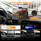 P6 9.1" Wireless CarPlay Screen with Dash Cam & Rear Camera