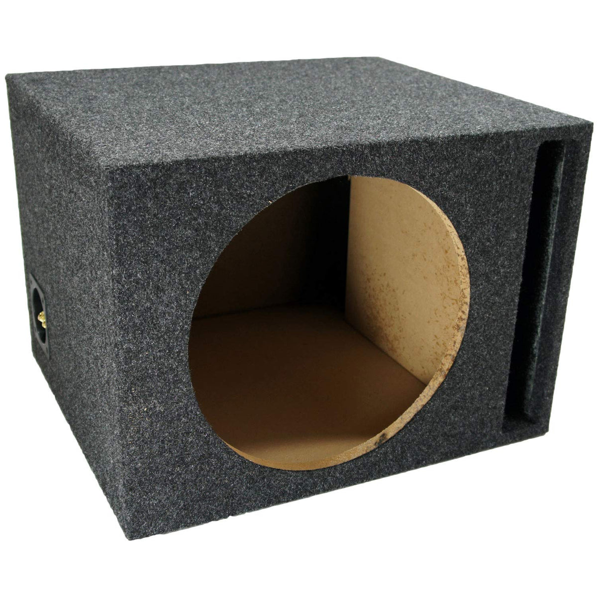 American Sound Connection Kicker Bundle Compatible with Universal Vehicle 43C124-N Single 12" 150W Loaded Sub Box Enclosure with HA-A400.1 Mono Amplifier