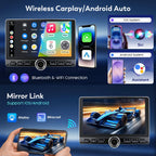 10.2“ HD 4GB+ 64GB Android15 Car Radio Stereo for Dodge Ram 1500 2500 3500 2013-2018 Volume Knob Keybutton Wireless Carplay/Android Auto Steering Wheel Control Bluetooth(Auto AC)