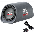 MTX RT8PT 8" Amplified Vented Tube Box Subwoofer & Wiring Kit
