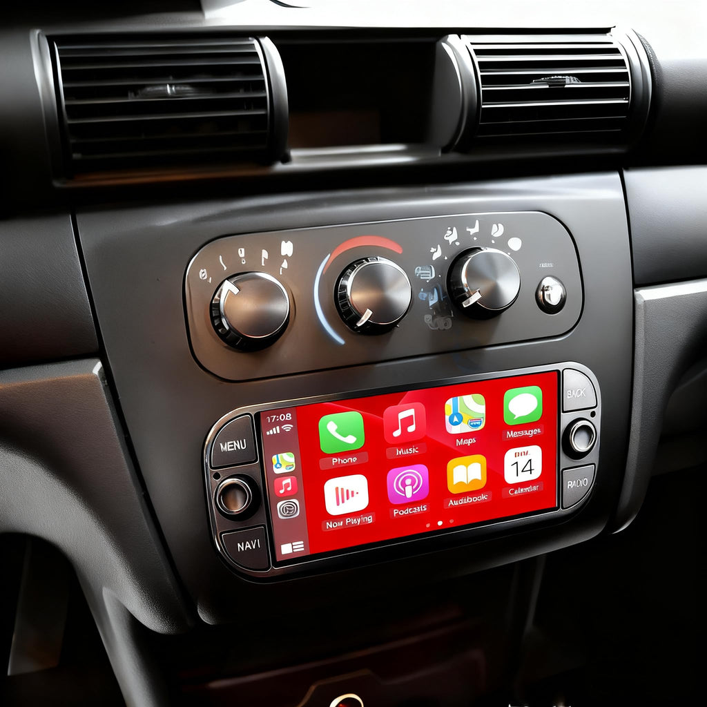 6.86’’ Car Stereo Radio for Dodge Stratus 2004-2006 with Wireless with Carplay Android, Touch Screen Head Unit Upgrade, GPS, WiFi, HiFi, FM, Bluetooth, SWC, Mic, Backup Cam, 2+32GB