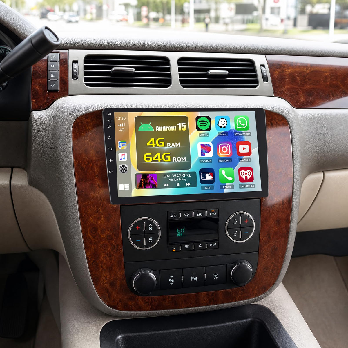 4+64GB Car Radio for Chevrolet Silverado GMC Yukon Tahoe Suburban 2007-2013