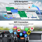 6G+128G 8-Core Android 15 Car Radio Stereo for Ford F150 F-150 2009 2010 2011 2012 with Wireless CarPlay Android Auto 9" IPS Touch Screen Head Unit with DSP GPS Bluetooth 5.0 WiFi FM AHD Backup Camera