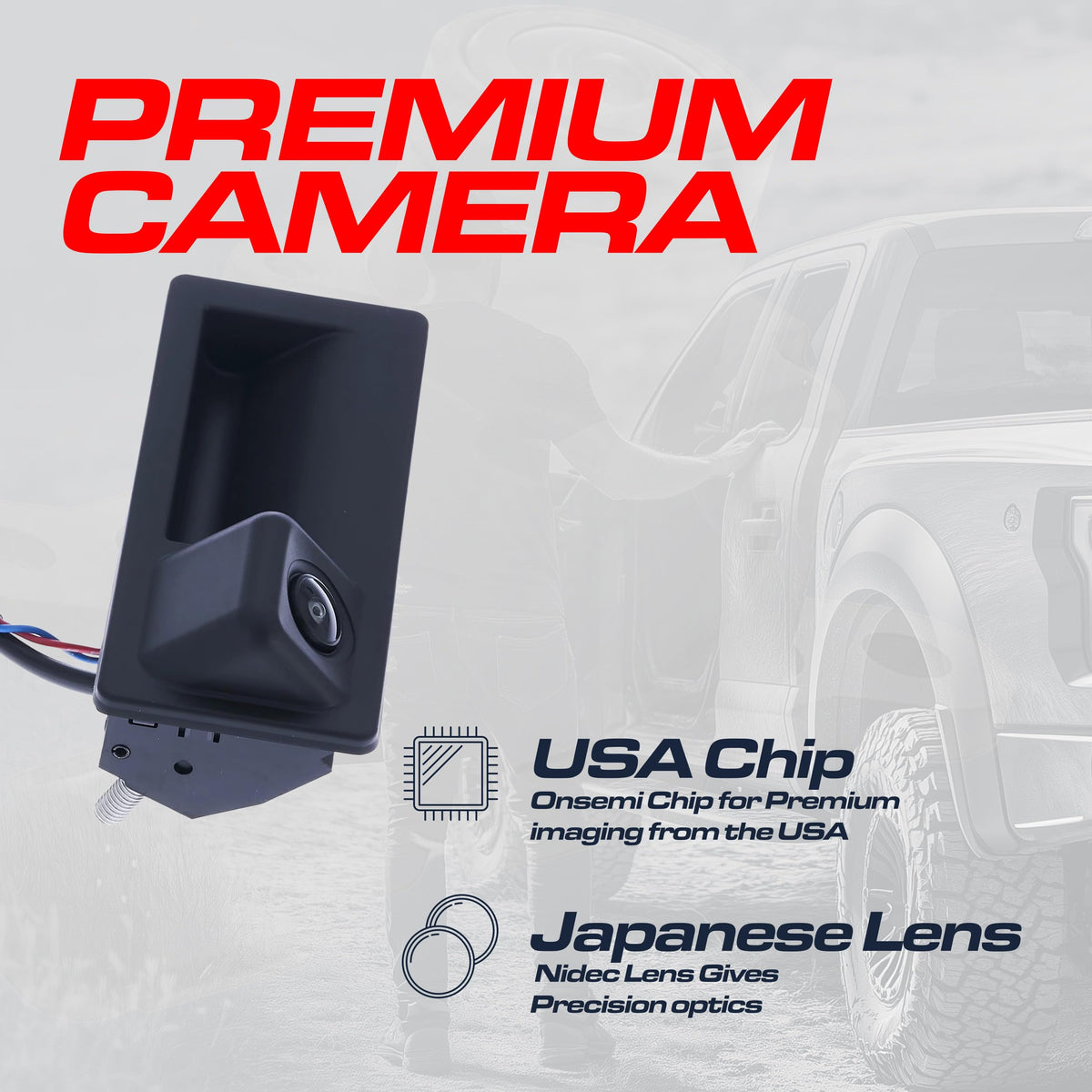 Master Tailgaters Replacement for VW Passat w/Release Switch [from 8-24-15] (2016-2019) Backup Camera OE Part # 561-827-566-D-9B9