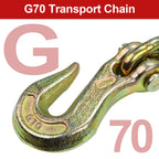 4PC 3/8" X 20' G70 Tie Down Tow Chain Binder