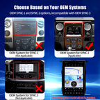 AuCar for Ford F150 F250 Raptor 2013-2014 (SYNC 2 System) 14.4 Inch Touch Screen Android 13 Car Radio Head Unit, Car Multimedia Player GPS Navigation Wireless Carplay Android Auto 8GB+128GB