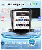 5G WiFi 8 Core 6G+128G for Chevrolet Cruze J300 2012-2015 Android 15 Car Stereo with Wireless Carplay Android Auto, 9.7" Touchscreen Bluetooth 5.0 Car Radio Support GPS 32 Band EQ DSP SWC Rear Camera