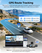 AZDOME M350 4 Channel 360 Dash Cam, 2.5K Front 1080P Rear Inside, GPS WiFi
