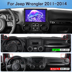 8 Core 4+64G Qualcomm Radio for Jeep Wrangler 2011 2012 2013 2014, Android Wrangler Car Stereo 10.1 inches Touch Screen/Carplay/Android Auto/Bluetooth 5.1/SWC/FM RDS