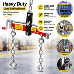 GYPSYFY 2000 lb Engine Hoist Load Leveler with Dual Hooks Adjustable Chains A