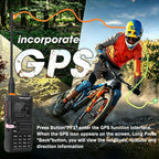 TIDRADIO TD-H9 10Watt GPS/APRS GMRS Radio Handheld(4PCS Battery),Spectrum Analysis,SMS Message Text, Bluetooth Programming(APP/PC),Web Upgrade,Compass,Long Range Walkie Talkies,NOAA,AM,FM.Orange,2Pack