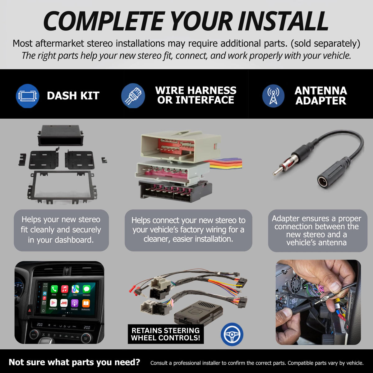 KENWOOD KMR-M332BT Car & Marine Stereo - Single Din, Bluetooth Audio, USB MP3, Aux in, AM FM Radio SiriusXM Ready, Weatherproof, Multi Color Illumination