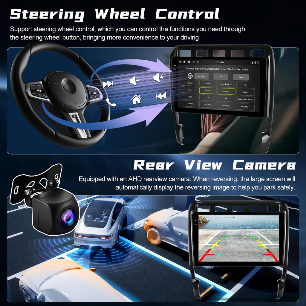 Android Radio for Porsche Cayenne 2003-2010 with Carplay and Android Auto