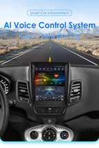 8 Core 6GB+64GB 9.7Inch HD Touchscreen Android 14 Stereo Car Radio Upgrade for Ford Fiesta 2009-2016 Wireless Carplay | Android Auto WiFi GPS Navigation Bluetooth 5.0 AM FM,SWC, Car Tablet