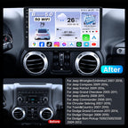 10" Car Radio for Jeep Wrangler JK 2007-2017 8Core 4+64GB ROM
