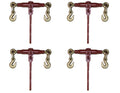 4 Pack - Premium GOLD-TIP 5/16-3/8 Ratcheting Load Binder/Material Handling/Heavy Equipment/Transport