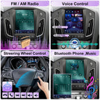10.4" Vertical Car Stereo Radio for Ford Focus 2012-2018,Wireless CarPlay