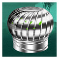 Rotary Turbine Ventilator,Ventilation Chimney Cowl,Stainless Steel Spinning Ventilation Chimney Cowl Steel Rotating Chimney Cowl Cap Spinner Anti-Downdraught,150mm