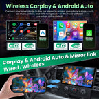 8Core 4+64GB Android 15 Car Radio Stereo for Chevy Silverado 2007-2013 GMC Sierra Yukon 10" Head Unit 1280 * 800 IPS Touchscreen, CarPlay & Android Auto, FM/AM, Backup Camera, Plug and Play