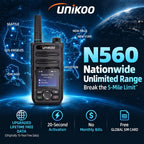 4G LTE PoC Radios Global Unlimited Range Walkie Talkies, Nationwide PTT Two Way Radios 2 Pack,