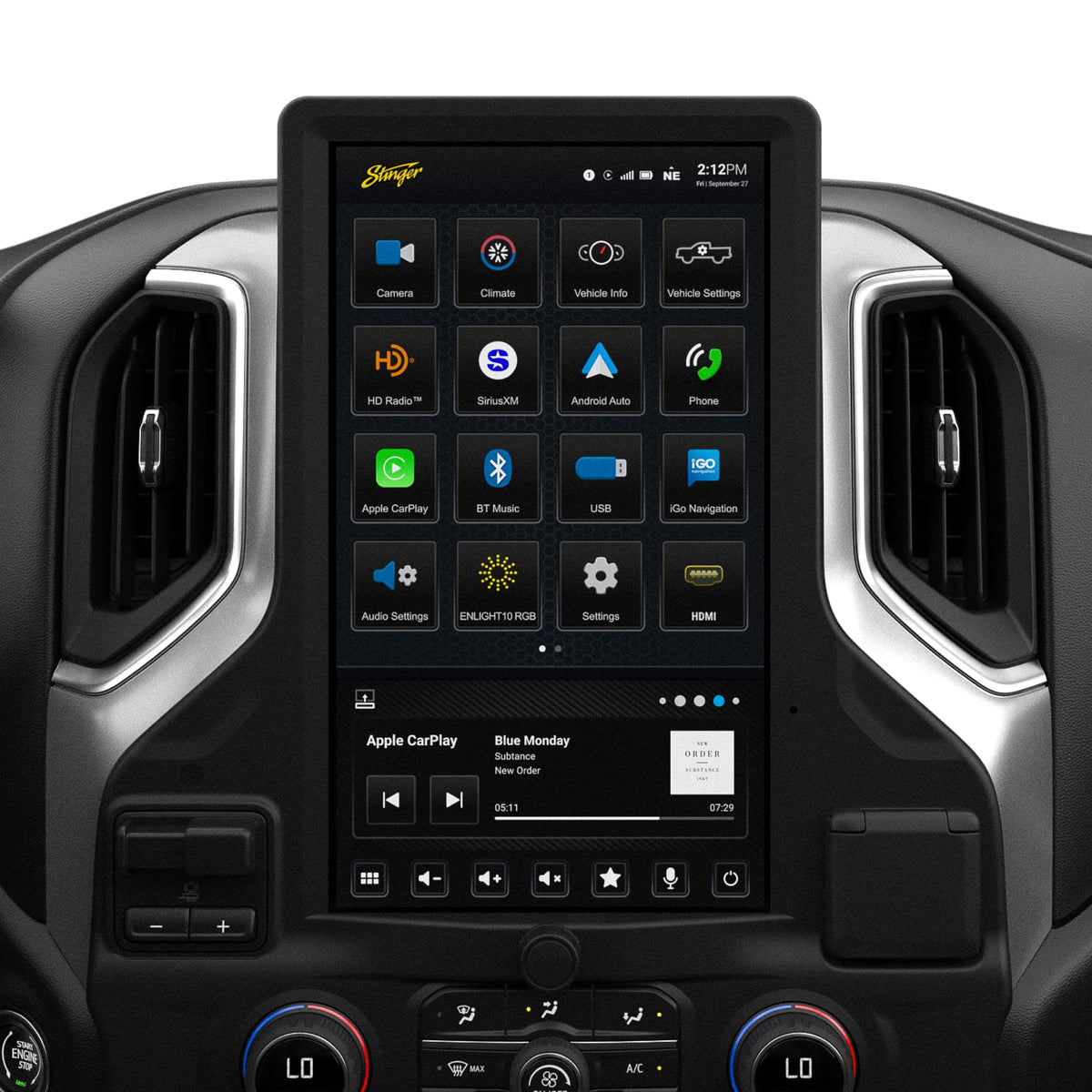 Stinger HORIZON12 12.8” Silverado/Sierra Car Stereo, Wireless Apple CarPlay