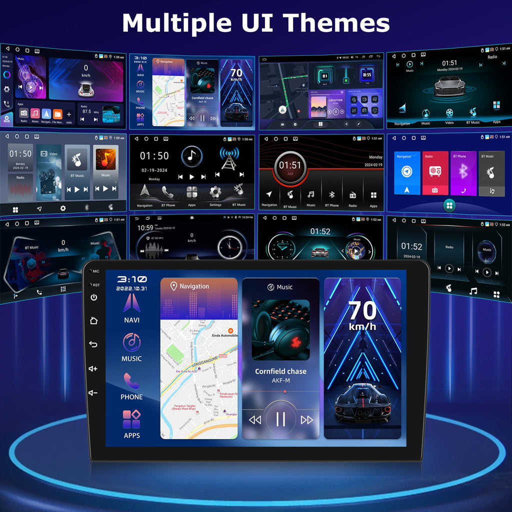 [4+64G] Upgrade Radio for Chrysler Town & Country 2001-2007: NHOPEEW 10.1 inch IPS Touchscreen Android Radio - Wireless Carplay and Android Auto, Custom Homepage, DSP/EQ, 5G/WiFi + Backup Camera