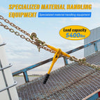 Chain and Binder Kit, G80 Ratchet Load Binders with 5/16" x 20 ft Chains, 5400 Lbs Working Load Limit, Heavy Duty Tie Down Hauling Set of 4 for Flatbed Truck & Trailer Use