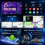4G+64G Android 15 Radio for Mitsubishi Outlander Sport 2016-2022 Wireless CarPlay, 10'' Incell Full Touchscreen Stereo Android Auto Bluetooth 5G WiFi EQ FM RDS GPS WiFi SWC AHD Backup Camera