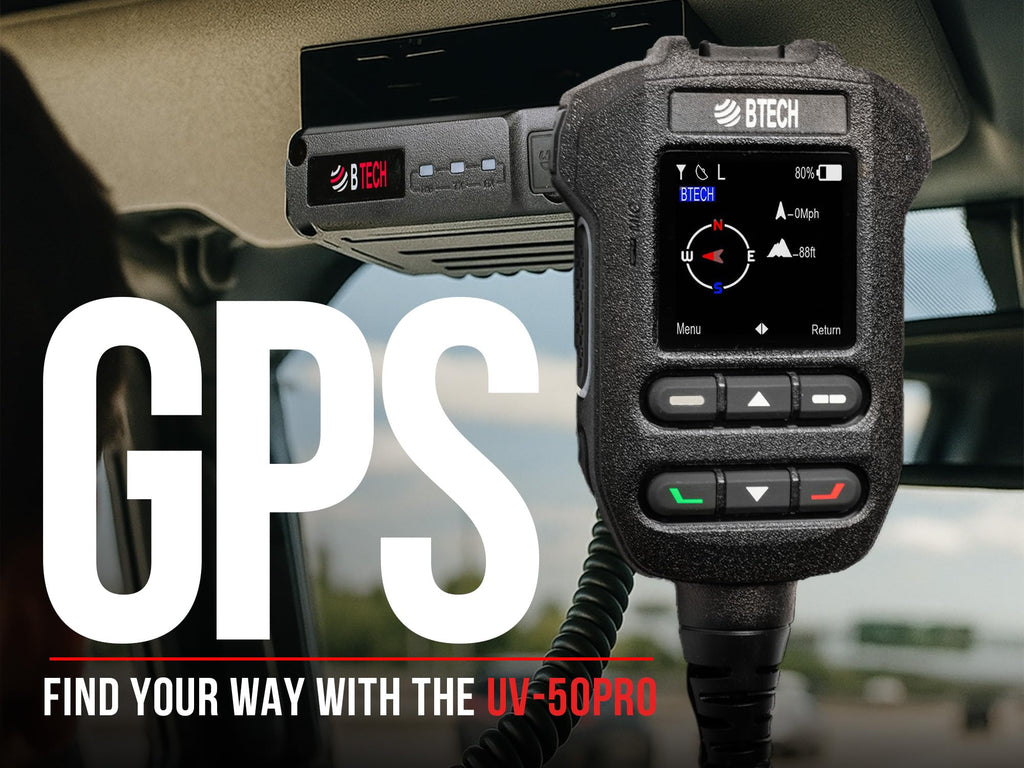 BTECH UV-50PRO 50W Dual Band Mobile Ham Radio - VHF/UHF Amateur Transceiver with APRS, GPS, Bluetooth App Programming, AI Noise Reduction & Satellite Tracking