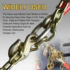 3/8-1/2" Ratchet Load Binder G70 9200Lbs for Flatbed Truck, 4 Pack